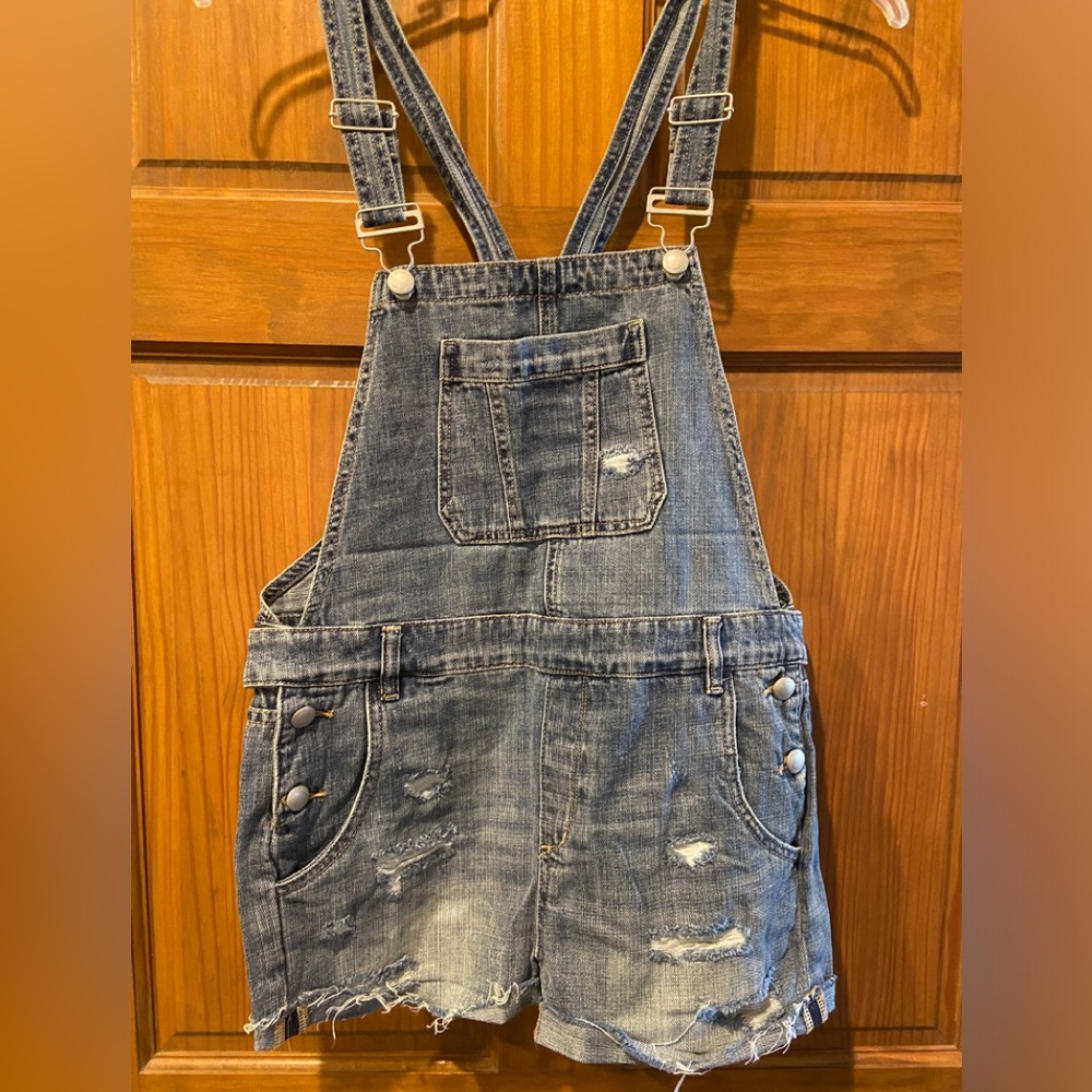 NWT! Silent New York Sz 27 short overalls